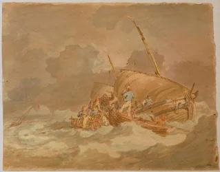 Marinai che caricano maiali a bordo