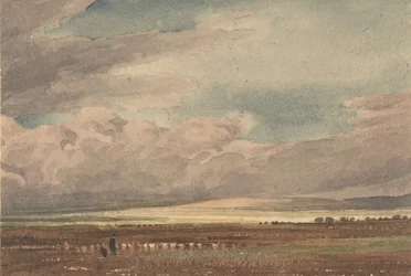 Pianura di Salisbury con Old Sarum in lontananza, Wiltshire