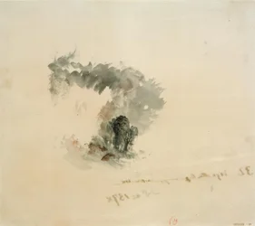 Mare, alberi, figure (?, per le opere poetiche di Campbell, 1837)