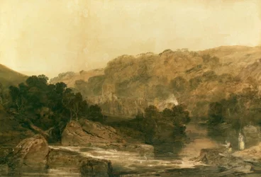 Veduta del Priorato di Brinkburn, Northumberland