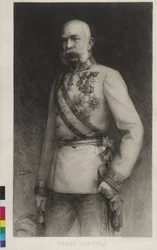 Francesco Giuseppe I in uniforme di gala di un feldmaresciallo