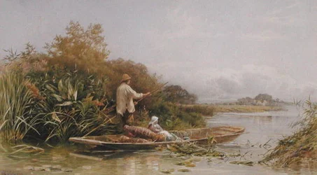 Pescatori di anguille sul Tamigi, c.1870