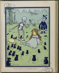 "Permettetemi di presentarvi sua Maestà, la Regina", illustrazione da "Il meraviglioso Mago di Oz" di Lyman Frank Baum