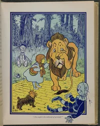 "Dovresti vergognarti di te stesso", illustrazione da "Il meraviglioso mago di Oz" di Lyman Frank Baum