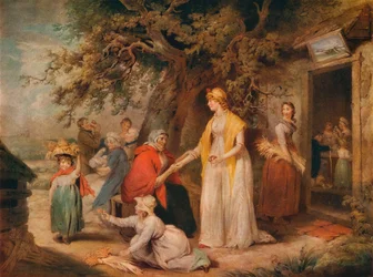 Fuori da una locanda di campagna, XVIII secolo