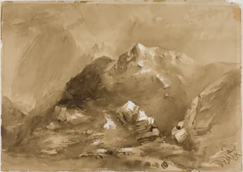 Montagne nebbiose