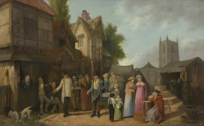 Scena fuori da una locanda, forse a Long Ashton, Bristol, c.1824