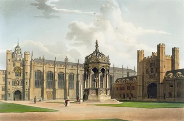 Il cortile del Trinity College, Cambridge, da 