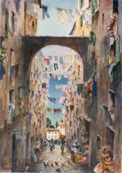 Genova, una vecchia strada