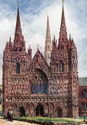 Lichfield, la facciata ovest