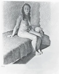 Nudo seduto, ca. 1968-74