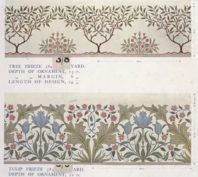 Libro campionario di carta da parati, prima del 1917 (stampa)