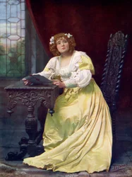 Eva Moore 1870-1955, attrice inglese, 1899-1900