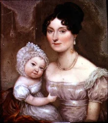 Lady FitzHerbert con uno dei suoi figli più piccoli, c.1817