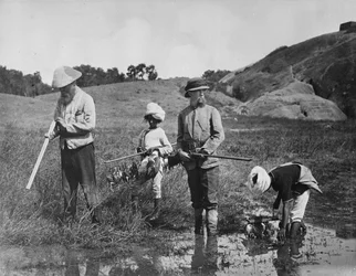 India: caccia al beccaccino, 1870