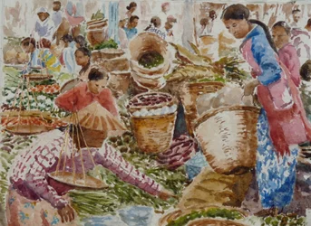933 Verdure, Mercato di Nampan