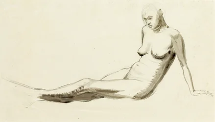 Nudo seduto, c.1919