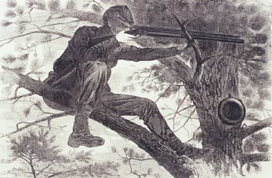 Un tiratore scelto di picchetto