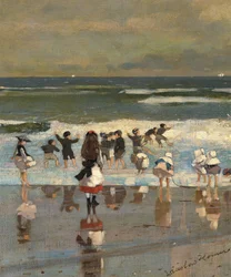 Scena di spiaggia