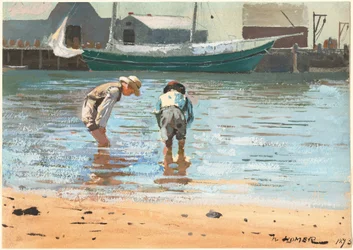 Ragazzi che guadano