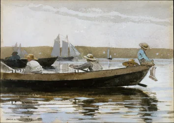 Ragazzi in un Dory