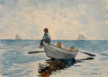 Ragazzi in una dory, 1880