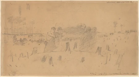 Trasporto dei feriti, 1865