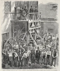 Concerto di tredici campane per la Christ Church, Cambridge, Massachusetts, fabbricato dai signori Henry N. Hooper & Co. di Boston
