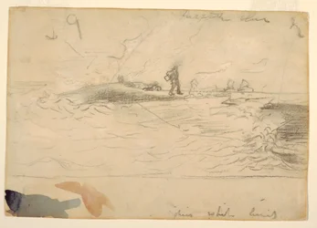 Disegno, Scena di spiaggia, Inghilterra, 1881-82