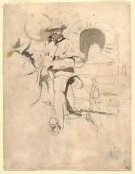 Disegno, Studio di un caposquadra afroamericano, 1864 ca.
