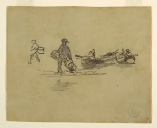 Disegno, Due pescatori, Inghilterra, 1881-82