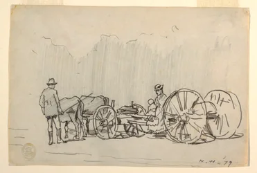 Disegno, Giogo di buoi, 1879