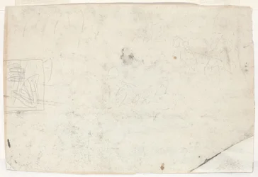 Figura a Cavallo e Altri Studi [verso]