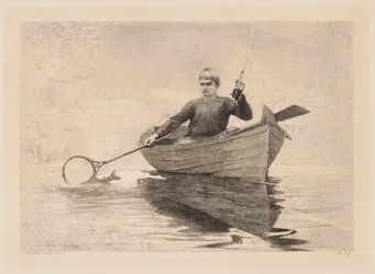 Pesca a mosca, lago Saranac