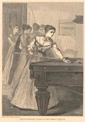 Jessie rimase sola al tavolo, da The Galaxy, luglio 1868