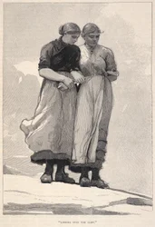 Guardando oltre la scogliera, da The Century Magazine, novembre 1883