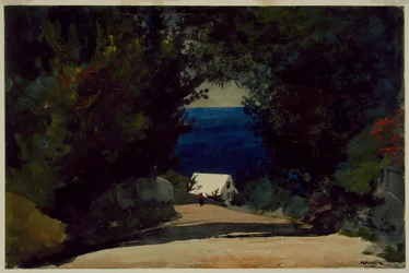 Strada alle Bermuda, 1899-1901 circa (acquerello su carta)