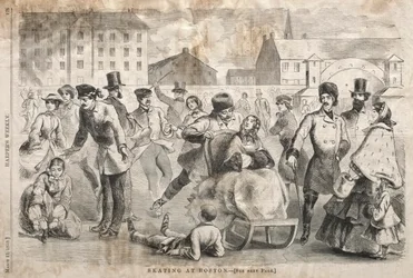 Pattinaggio a Boston, 1859