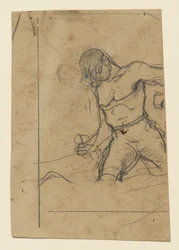 Uomo in piedi (studio per Risacca)