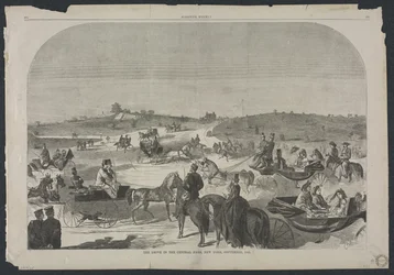 Il viale di Central Park, New York, settembre 1860