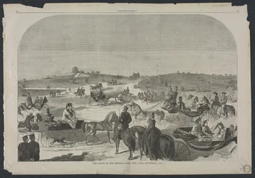 Il viale a Central Park, New York, settembre 1860