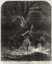 La sentinella del Decimo Reggimento dell’Indiana scopre l’avvicinarsi dei ribelli a Mill Spring, nel Kentucky