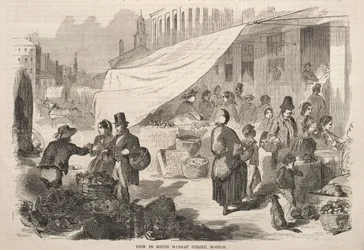 Vista in South Market Street, Boston, 1857