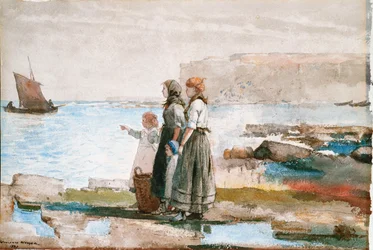 Aspettando il ritorno delle flotte di pesca, 1881