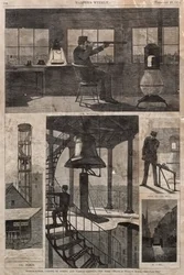 Torre di Guardia, angolo tra Spring e Varick Streets, New York, 1874