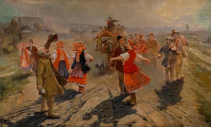 Corteo nuziale vicino a Orel