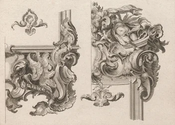 Suggerimento per la decorazione della parte inferiore destra e superiore destra di una cornice d