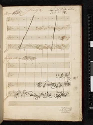 Adagio e fuga in do minore, K. 546, Add. 28996 f.3r