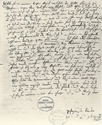 Lettera autografa di Wolfgang Amadeus Mozart