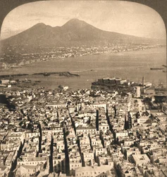 Napoli, il golfo e il Vesuvio, Italia, 1897